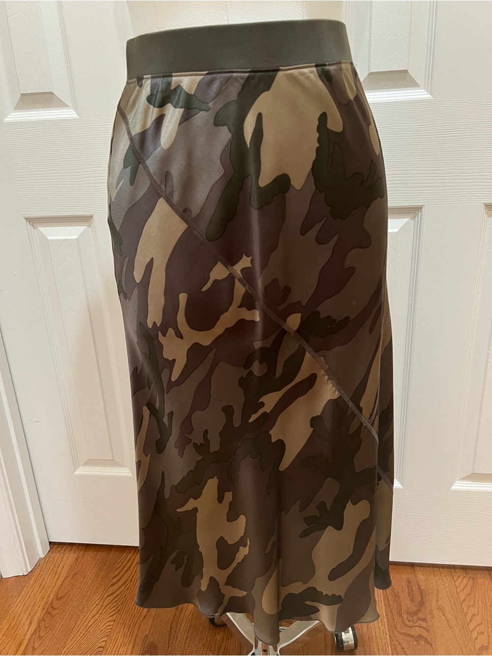 ATM CAMO SILK SKIRT